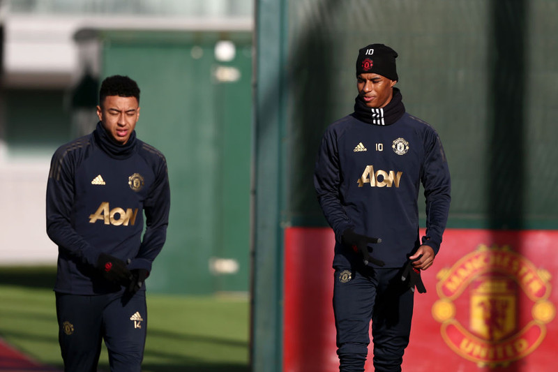 Jesse Lingard og Marcus Rashford.