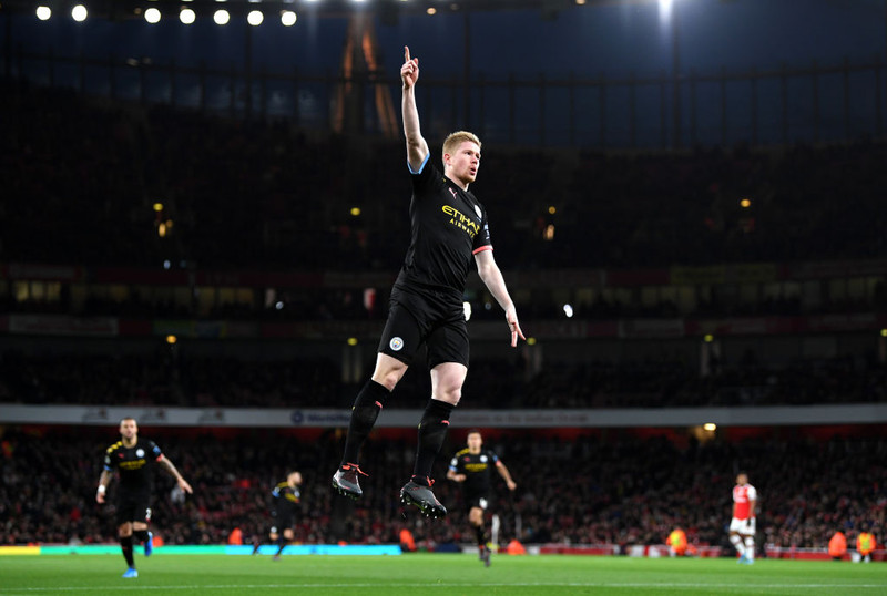 Kevin de Bruyne (Manchester City) - Fór gjörsamlega á kostum gegn Arsenal og skoraði tvö mörk.