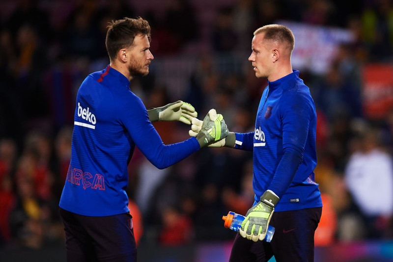 Neto og Marc Andre ter Stegen.