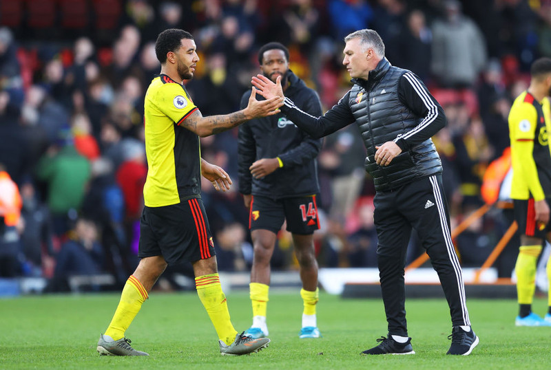 Watford er búið að fá 14 stig úr 7 leikjum undir stjórn Pearson. Liðið keppti meðal annars við Liverpool, Man Utd og Tottenham.