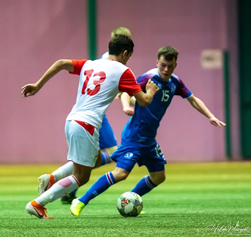 Myndaveisla: U17 tapaði gegn Tadsíkistan