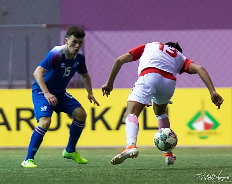 Myndaveisla: U17 tapaði gegn Tadsíkistan