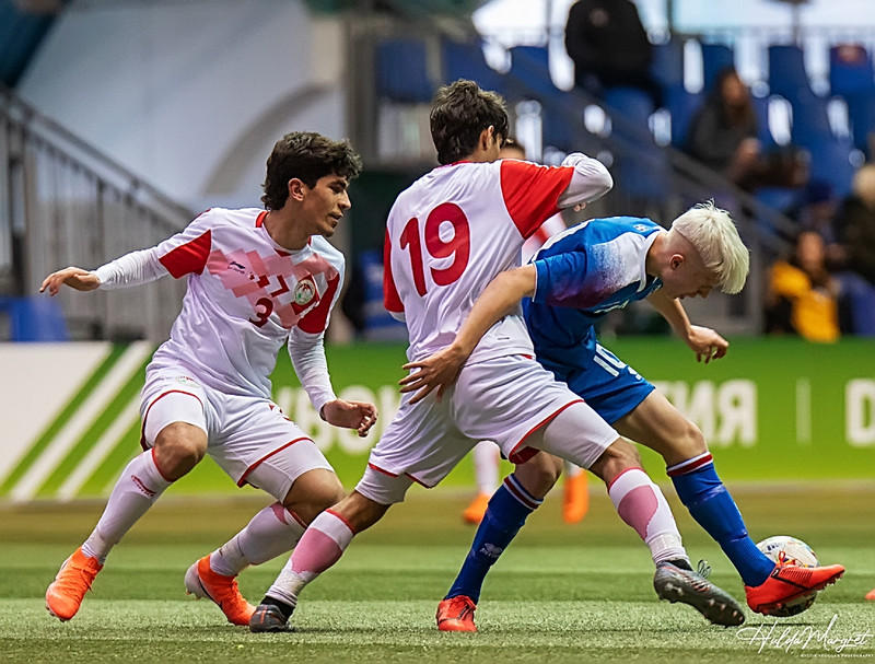 Myndaveisla: U17 tapaði gegn Tadsíkistan