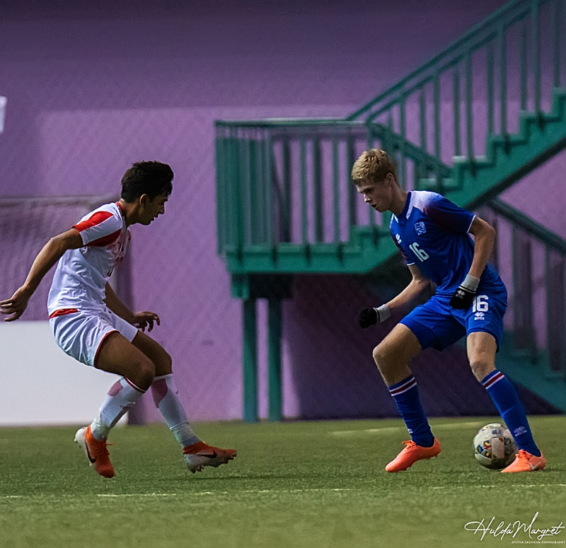 Myndaveisla: U17 tapaði gegn Tadsíkistan