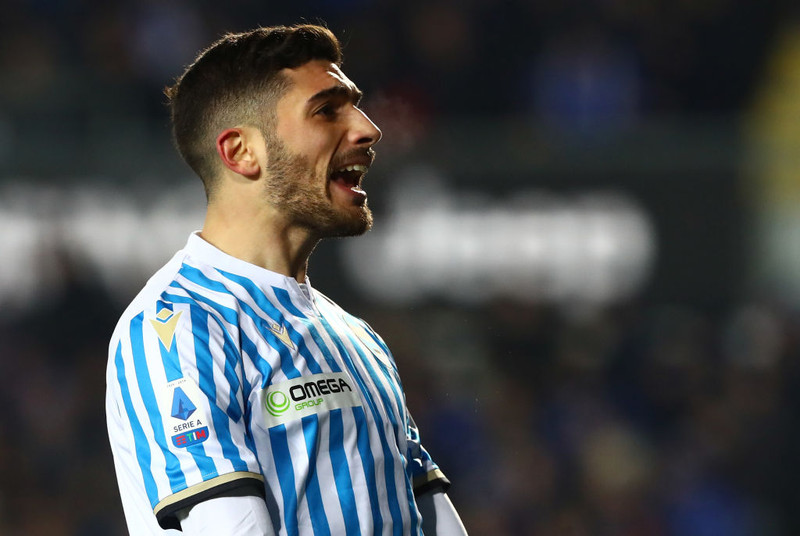 Mattia Valoti skoraði sigurmark Spal