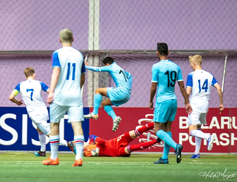 Myndaveisla: Flottur sigur U17 gegn Ísrael