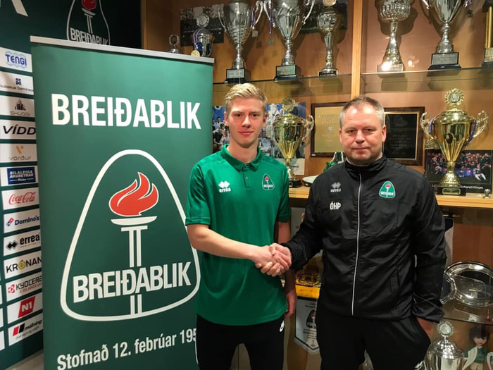 Óskar með Róberti Orra