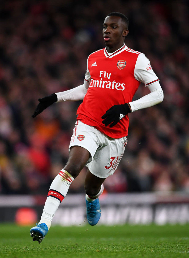 Nketiah leiðir línuna hjá Arsenal.
