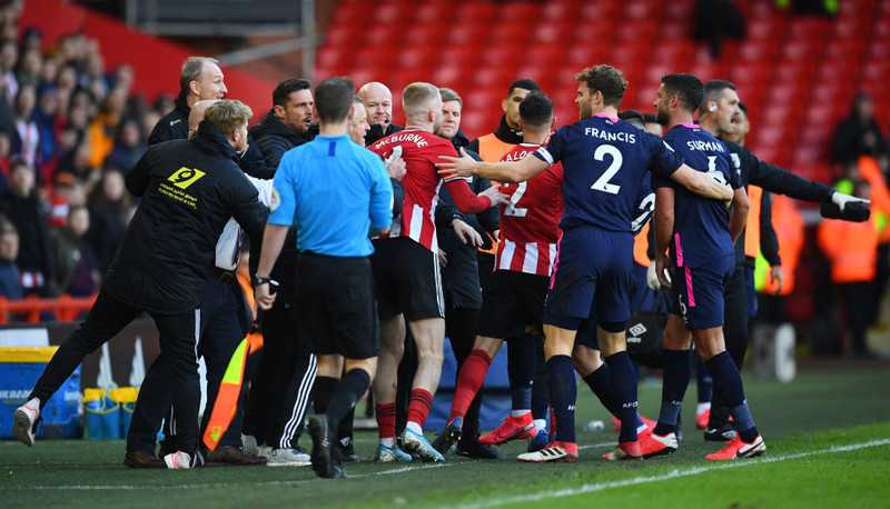 Úr leik Sheffield United og Bournemouth.