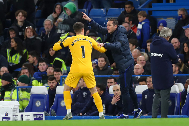 Lampard bjóst ekki við að sjá Kepa brosa