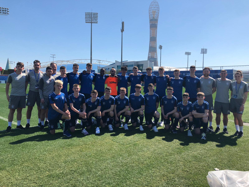 U17 ára lið Rangers í Katar.
