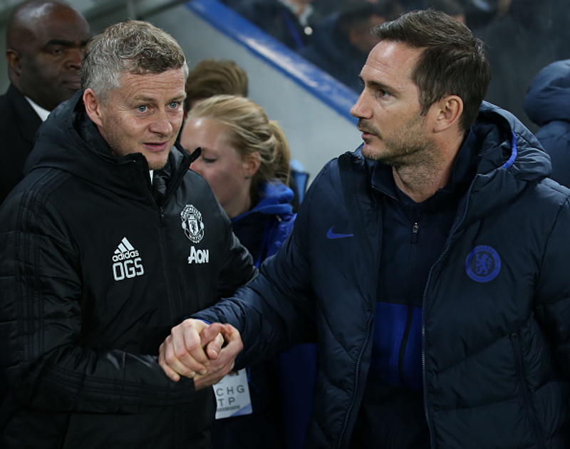 Lampard og Solskjær eigast við.