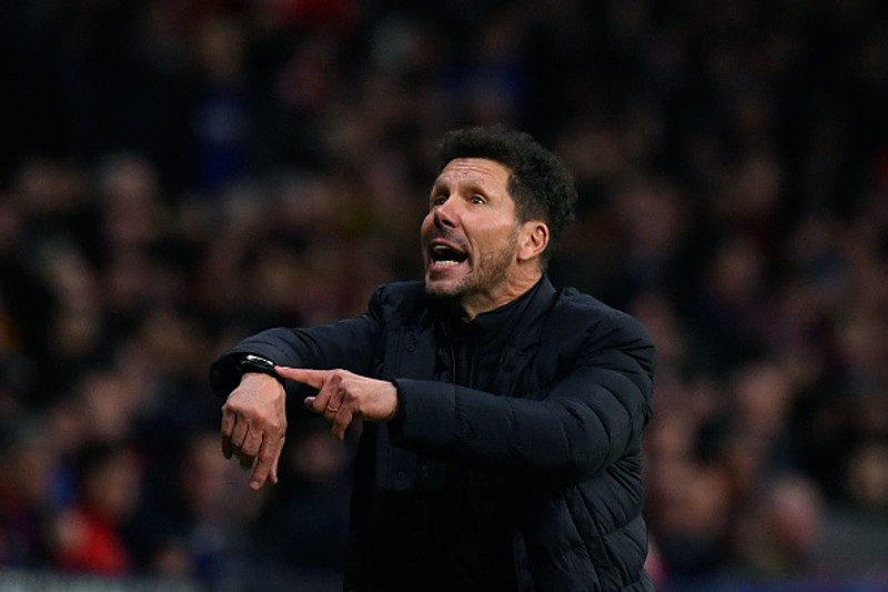 Diego Simeone er þjálfari Atletico Madrid.
