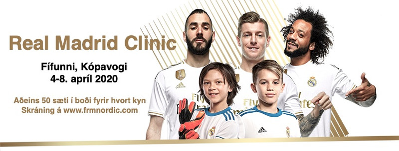 Real Madrid Clinic í Fífunni í apríl