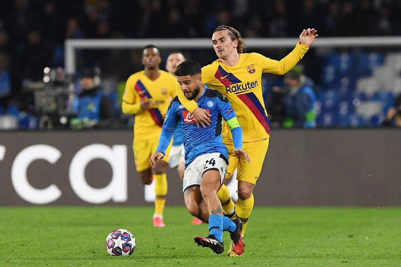 Antoine Griezmann skoraði mark Barcelona
