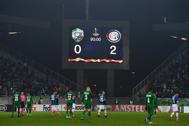 Inter fer með 2-0 forystu í leikinn á morgun.