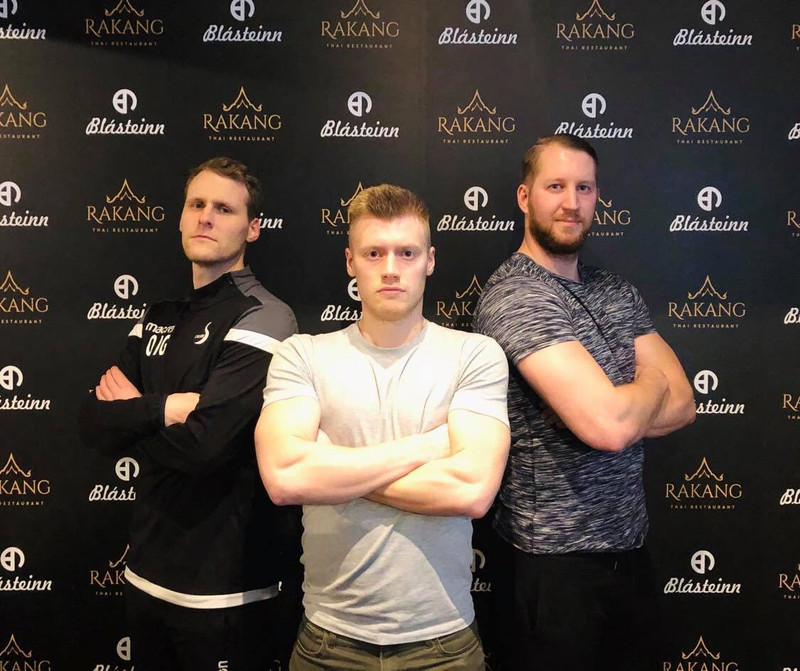 Oddur, Ásgeir og Andri.