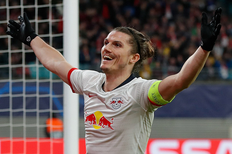 Þýskaland: Sabitzer með sturlað mark í sigri Leipzig