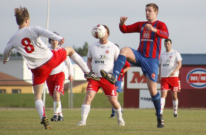 Tómas Steindórsson í leik með KFR.