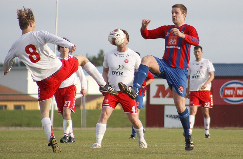 Tómas Steindórsson í leik með KFR.