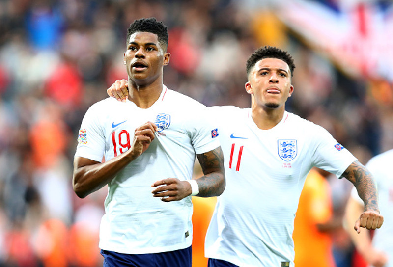 Rashford og Sancho.
