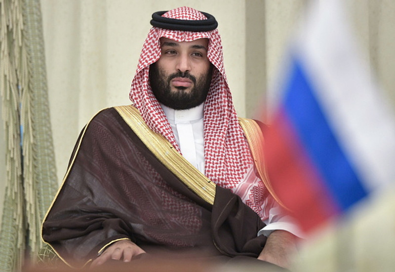 Infantino horfði á opnunarleikinn með Bin Salman