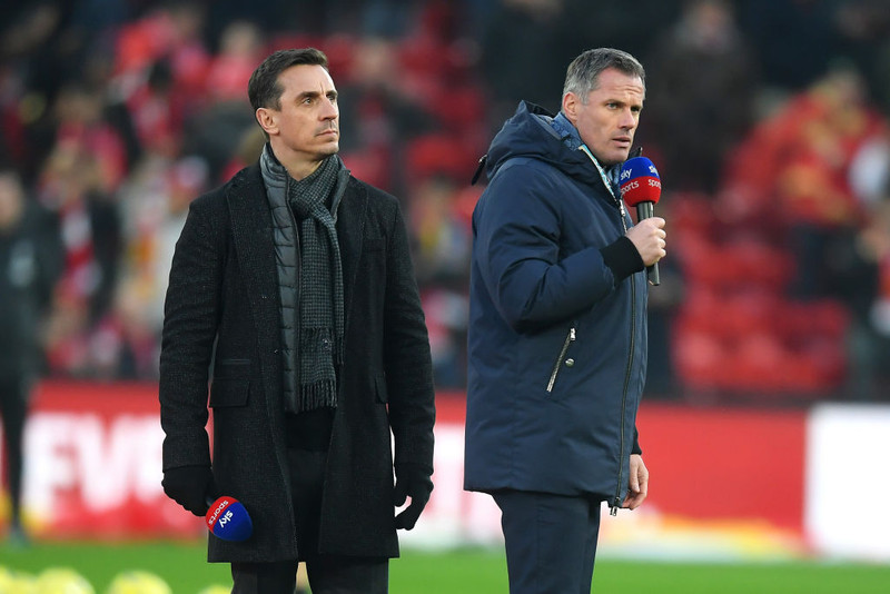 Gary Neville og Jamie Carragher.