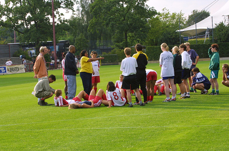 Við gerð Bend it Like Beckham.