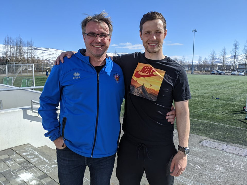 Sævar Pétursson og Hallgrímur Jónasson.