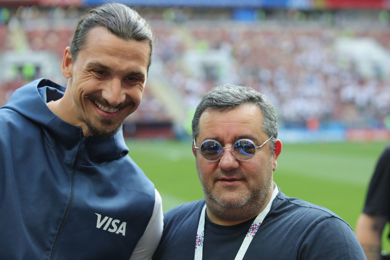 Zlatan og Raiola.