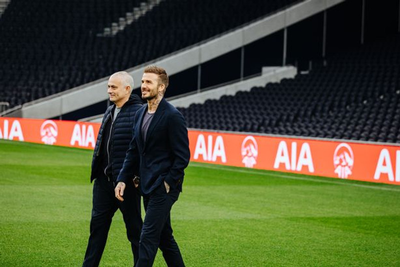 Mourinho og Beckham.