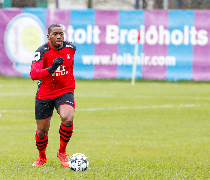 Loic Ondo gerði þriðja og síðasta mark Kórdrengja í leiknum.