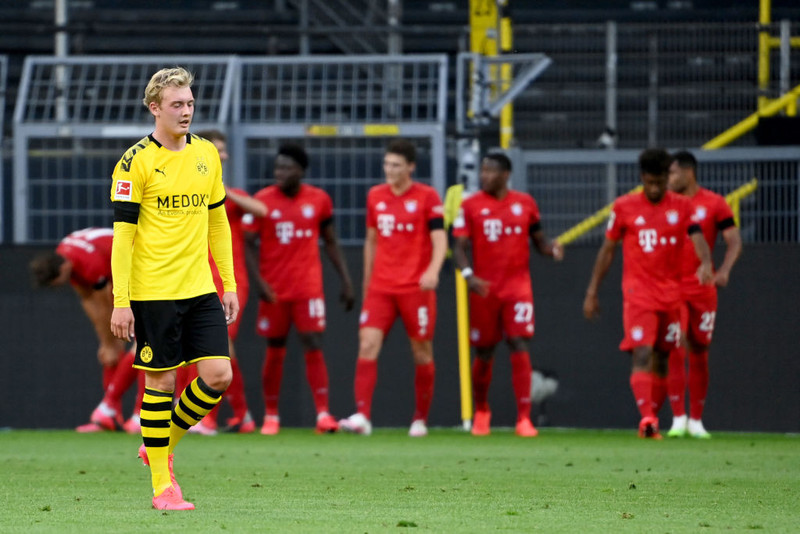 FC Bayern hafði betur gegn Borussia Dortmund í síðustu umferð og er svo gott sem búið að tryggja sér sinn áttunda Þýskalandsmeistaratitil í röð.