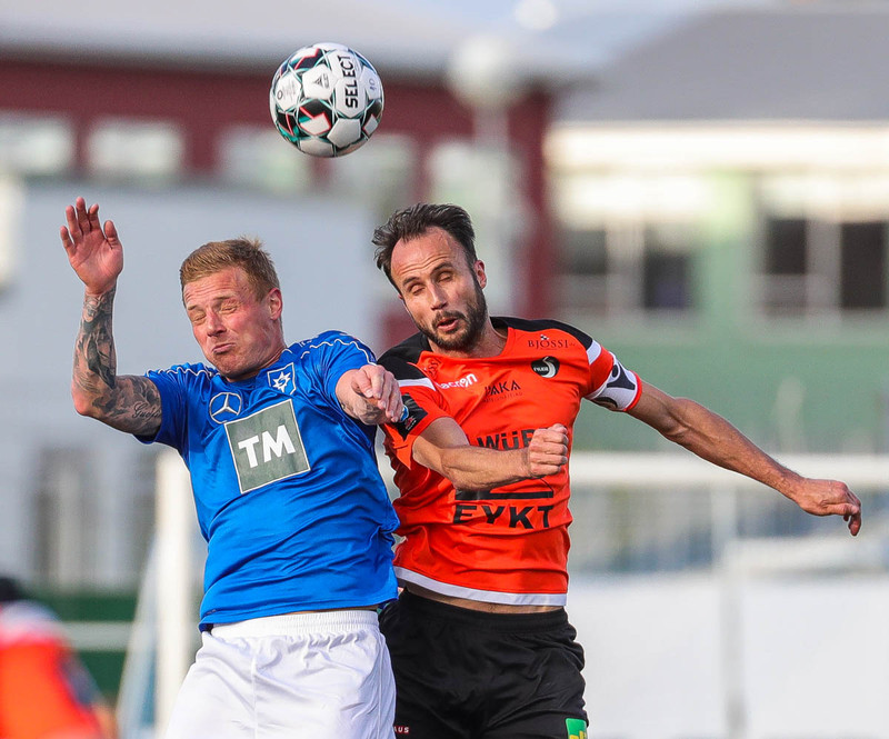 Helgi Valur spilaði gegn ÍBV í kvöld