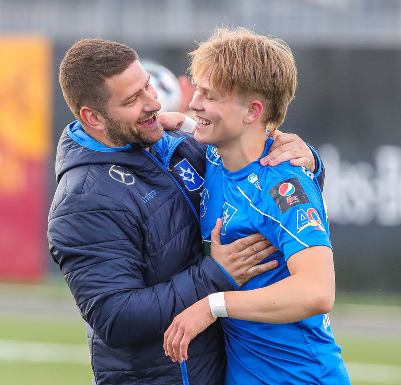 Ísak Andri Sigurgeirsson skoraði frábært mark fyrir Stjörnuna