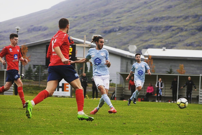 Daniel Garcia Blanco tryggði Leikni Fáskrúðsfirði sigur.