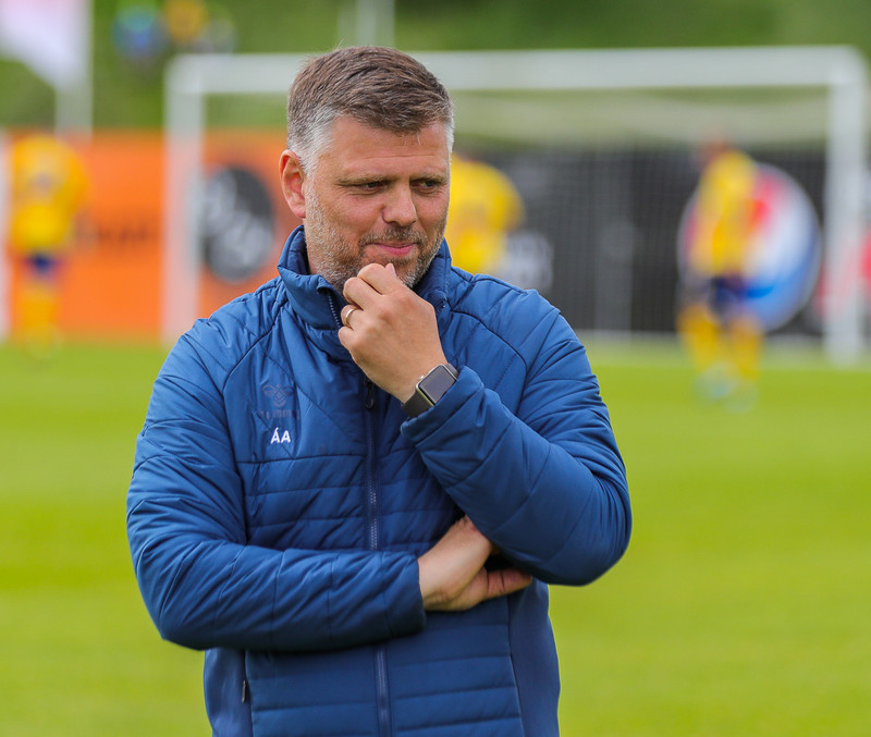 Ásmundur Arnarsson þjálfari Fjölnis.