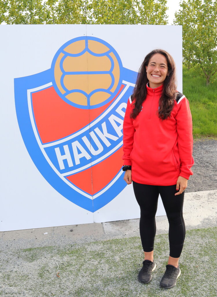 Melissa skoraði í dag.