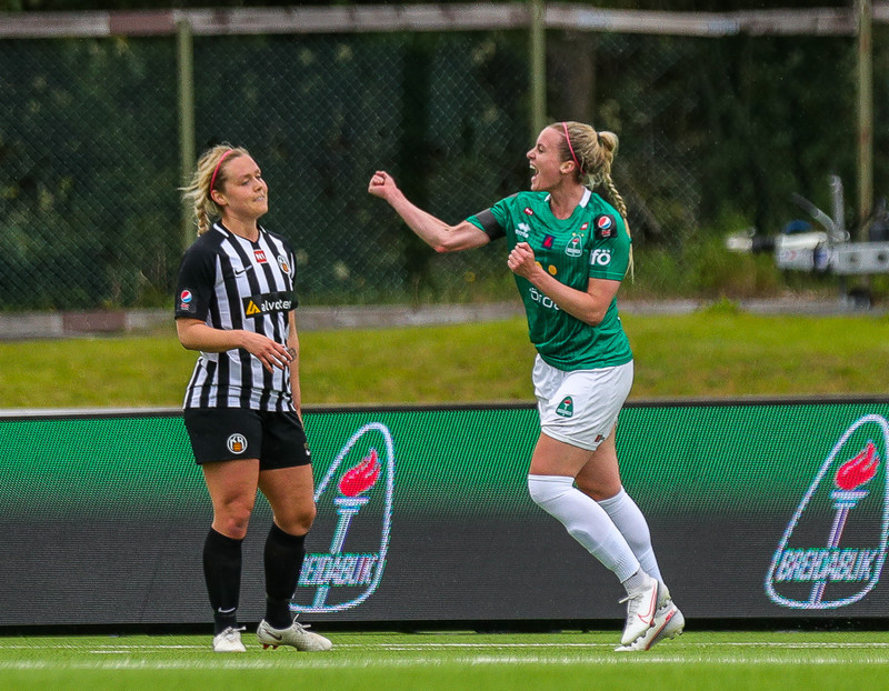 Berglind Björg varð fyrst til að skora þrennu í Pepsi Max þetta sumarið