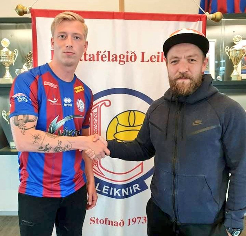 Ágúst Leó samdi við Leikni R. í sumar og þar er Siggi Höskulds þjálfari.
