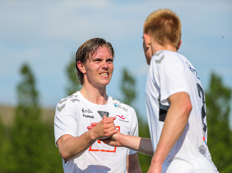 Jón Ingason skoraði jöfnunarmark ÍBV.