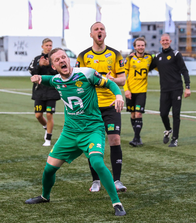 Markvörðurinn Árni Snær Ólafsson.