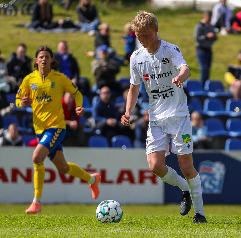 Nikulás Val Gunnarsson skoraði tvö í kvöld