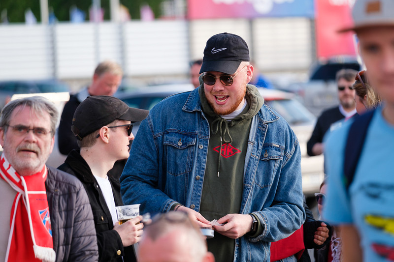Myndir: Stemmning á Origo-vellinum fyrir leik Vals og ÍA