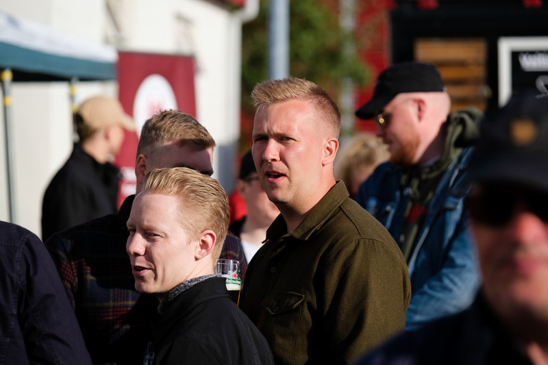 Myndir: Stemmning á Origo-vellinum fyrir leik Vals og ÍA