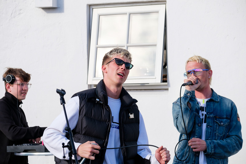Myndir: Stemmning á Origo-vellinum fyrir leik Vals og ÍA