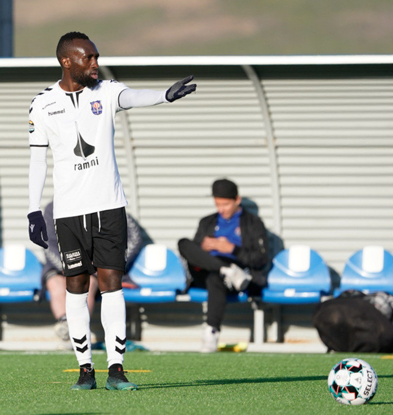 Oumar Diouck og félagar í KF sitja á toppi 2.deildar
