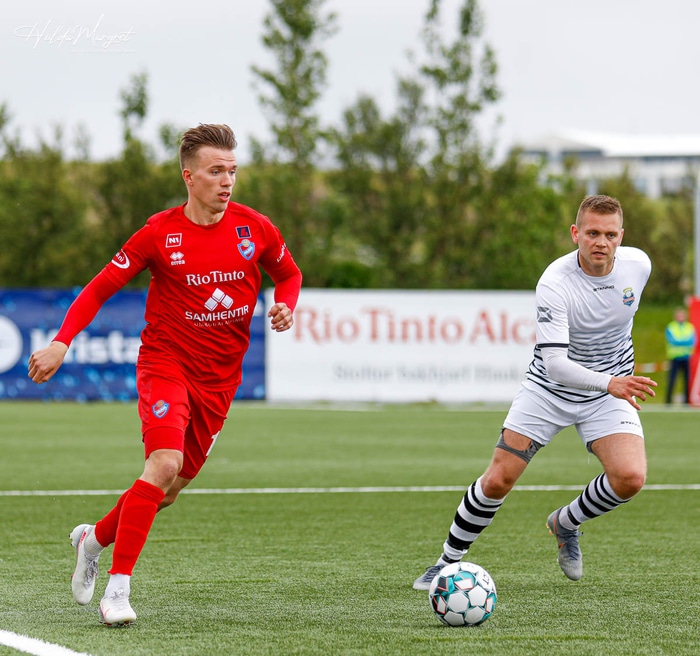 Birgir Magnús í leik með Haukum síðasta sumar.