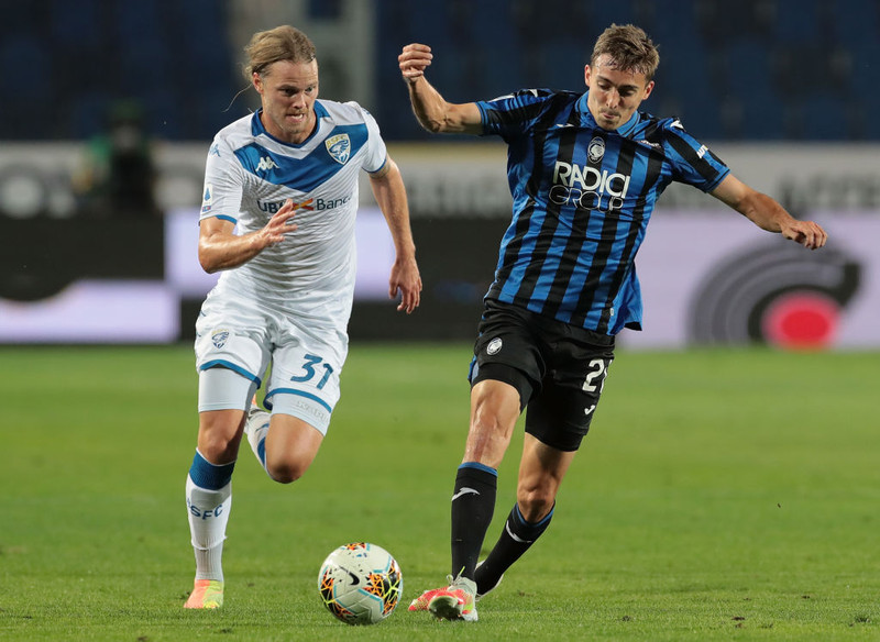 Birkir Bjarnason í leiknum gegn Atalanta