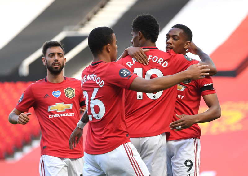 Manchester United gerir jafntefli við Liverpool samkvæmt spá Audda.